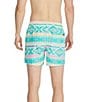 Color:Multi - Image 2 - Fuegos Lined Printed 5.5#double; Inseam Classic Swim Trunks