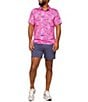 Chubbies Great Pink Shark Short Sleeve Knit Performance Polo - Image 3