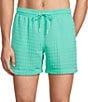 Chubbies Grid-Textured 5 1/2#double; Inseam Swim Trunks - Image 1