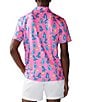Color:Pink - Image 2 - Hear Me Roar Short Sleeve Printed Performance Polo Shirt