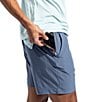 Color:Dusty Blue - Image 5 - Ice Caps 6#double; Inseam Everywear Stretch Shorts