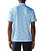 Color:Light/Pastel Blue - Image 2 - Kiss My Putt Short Sleeve Printed Performance Polo Shirt