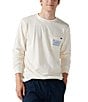 Color:Off-White - Image 2 - Long Sleeve Guaranteed Vibes Graphic T-Shirt