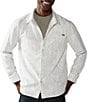 Color:Off-White - Image 1 - Long Sleeve Relaxed-Fit Double-Knit Shirt