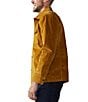 Color:Gold - Image 2 - Long Sleeve Solid Corduroy Overshirt