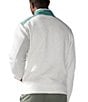 Color:Off White - Image 2 - Long Sleeve The Big Sur Quilted Quarter-Zip Heathered Jersey Pullover