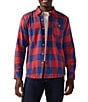 Color:Medium Red - Image 1 - Long Sleeve The Slumberjack Plaid Flannel Shirt
