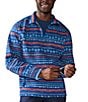 Color:Navy - Image 1 - Long Sleeve The Trail Mix Quilted Quarter-Zip Jersey Pullover