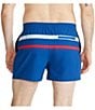 Color:Navy - Image 2 - Madison Aves 4#double; Inseam Swim Trunks
