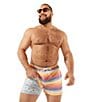 Chubbies Malibu Sunsets Classic 4#double; Swim Trunks, Color:Blue/Orange Gradient Stripe - Image 3