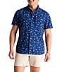Chubbies Margarita Monday Printed UPF Shirt, Color:Navy - Image 1