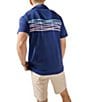Color:Navy - Image 2 - Moon Shadow Short Sleeve Perrformance Polo Shirt