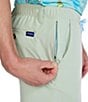 Color:Green - Image 3 - Must Everywear 6#double; Inseam Shorts