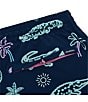 Color:Navy - Image 4 - Family Matching Neon Classic 5.5#double; Inseam Swim Trunks