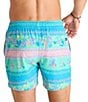 Chubbies Neptune's Weekend Wear Classic 5.5#double; Swim Trunks, Color:Teal Printed Stripe - Image 2