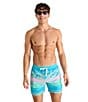Chubbies Neptune's Weekend Wear Classic 5.5#double; Swim Trunks, Color:Teal Printed Stripe - Image 3
