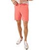 Color:Coral - Image 1 - New England Everywear Performance 8#double; Inseam Shorts