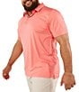 Color:Coral - Image 1 - New England Short Sleeve Solid Performance Polo Shirt