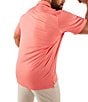 Color:Coral - Image 2 - New England Short Sleeve Solid Performance Polo Shirt