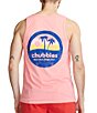 Color:Coral - Image 1 - Sunset Graphic Tank Top