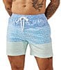 Chubbies Ocean Triflect Classic 5.5#double; Inseam Swim Trunks, Color:Bright Blue - Image 1