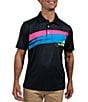 Color:Black - Image 1 - Paintbrush Short-Sleeve Performance Polo Shirt