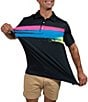 Color:Black - Image 3 - Paintbrush Short-Sleeve Performance Polo Shirt