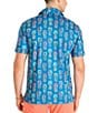 Chubbies Pineapple Sketch Knit Short Sleeve Polo, Color:Bright Blue - Image 2