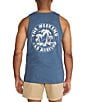 Color:Navy - Image 1 - Relaxer Graphic Tank Top