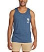 Color:Navy - Image 2 - Relaxer Graphic Tank Top