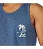 Color:Navy - Image 3 - Relaxer Graphic Tank Top