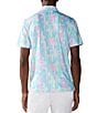 Color:Off White Multi - Image 2 - Salty Palm Short Sleeve Printed Performance Polo Shirt