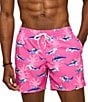 Chubbies Shark Print 5.5#double; Swim Trunks - Image 1