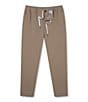 Color:Medium Brown - Image 2 - Tahoes Regular Fit Flat Front Pocketed Pants