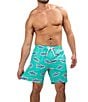 Color:Mint - Image 3 - The Apex Swimmers 7'#double; Inseam Swim Trunks