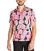 Chubbies The Bio-Luminiscent Performance Polo Shirt, Color:Bright Pink - Image 1