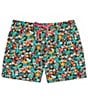 Color:Black Floral Print - Image 1 - Family Matching The Bloomerangs 4#double; Classic Swim Trunks