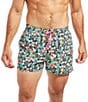 Color:Black Floral Print - Image 2 - Family Matching The Bloomerangs 4#double; Classic Swim Trunks