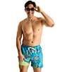 Chubbies The Coral Quarrels 5.5#double; Classic Lined Swim Trunks, Color:Bright Blue - Image 3