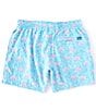Color:Bright Blue - Image 2 - Family Matching The Domingos 5.5#double; Inseam Stretch Swim Trunks