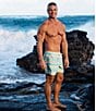 Color:Aqua - Image 5 - Family Matching The En Fuegos 5.5#double; Inseam Stretch Swim Trunks