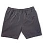 Color:Dark Grey - Image 1 - The Flints Solid Four-Way Stretch 5.5#double; Inseam Hybrid Shorts