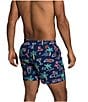 Color:Navy - Image 2 - The Neon Lights 5.5#double; Inseam Stretch Swim Trunks