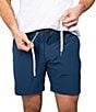 Color:Navy - Image 3 - The New Avenues 5.5#double; Inseam Stretch Shorts