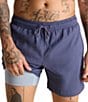 Chubbies The Sketches 5.5#double; Textured Swim Trunks, Color:Navy - Image 1