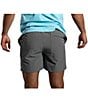 Color:Medium Grey - Image 2 - The Stonehendges 5.5#double; Inseam Stretch Hybrid Athletic Shorts