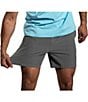 Color:Medium Grey - Image 4 - The Stonehendges 5.5#double; Inseam Stretch Hybrid Athletic Shorts
