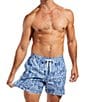 Color:Medium Blue - Image 3 - The Thigh-Napples 5.5#double; Inseam Classic Stretch Shorts