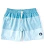 Color:Turquoise/Aqua - Image 1 - Family Matching The Whale Sharks 5.5#double; Inseam Stretch Swim Trunks