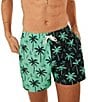 Color:Black/Green - Image 1 - Thron Of Thighs Classic 5.5#double; Inseam Swim Trunks